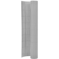 vidaXL Double-Sided Garden Fence 110x500 cm Grey