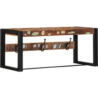 vidaXL Coat Rack Multicolour 80x35x35 cm Solid Wood Reclaimed