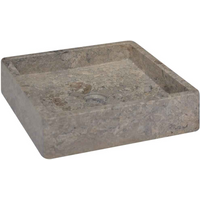 vidaXL Sink Grey 40x40x10 cm Marble