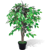 vidaXL Artificial Plant Ficus Tree with Pot 90 cm