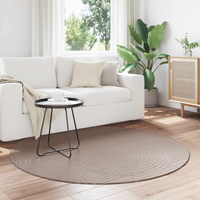 vidaXL Area Rugs Round PALMERAS Beige Ø 200 CM Polyester