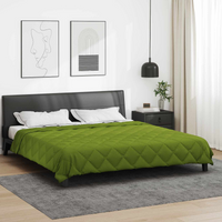 vidaXL Summer Duvet Green 240 x 260 cm Microfiber