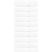 vidaXL Premium Shower Towels SOLUND 10pcs White 70x140cm 600gsm