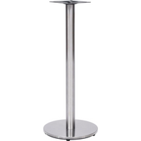 vidaXL Bistro Table Leg Silver Ø45x107 cm Stainless Steel