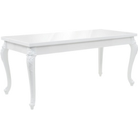 vidaXL Dining Table 179x89x81 cm High Gloss White