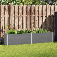 vidaXL Garden Raised Bed 250x50x91 cm WPC Grey