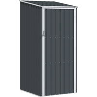 vidaXL Garden Shed Anthracite 87x98x159 cm Galvanised Steel