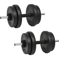 vidaXL 14 Piece Dumbbell Set 20 kg