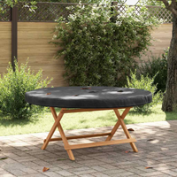 vidaXL Outdoor Table Cover Black 142 x 142 x 10 cm 420D Oxford Fbric