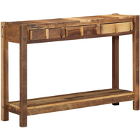 vidaXL Console Table Brown 107 x 33 x 76 cm Solid Reclaim Wood