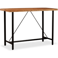 vidaXL Bar Table Solid Acacia Wood 150x70x107 cm