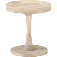 vidaXL Side Table Ø40x45 cm Solid Mango Wood