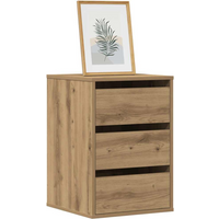 vidaXL Corner Chest of Drawers Artisian Oak 40x41x58 cm Engineered Wood