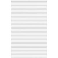 vidaXL Zebra Blind White 140x230 cm Fabric Width 135.9 cm Polyester