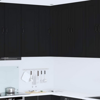 vidaXL Kitchen Cabinet Kalmar Black 57 x 57 x 100 cm Engineered Wood