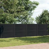 vidaXL Fence Panel Grey 872x186 cm WPC