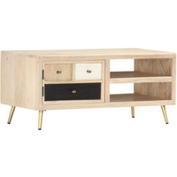 vidaXL Coffee Table 90x45x40 cm Solid Mango Wood