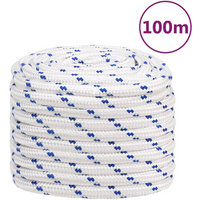 vidaXL Boat Rope White 20 mm 100 m Polypropylene