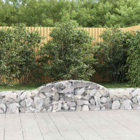 Arched Gabion Baskets 300x30x40/ Galvanised Iron
