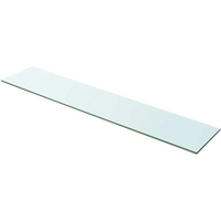 vidaXL Shelf Panel Glass Clear 100x20 cm