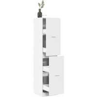 vidaXL Apothecary Cabinet White 40x41x174.5 cm Engineered Wood
