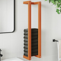 vidaXL Towel Rack Wax Brown 23x18x90 cm Solid Wood Pine