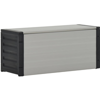 vidaXL Garden Waste Basket Grey 85x34x40 cm