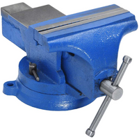 vidaXL Bench Vise Blue 150 mm Cast Iron