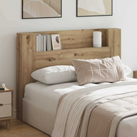 vidaXL Headboard Artisan Oak 140 x 17 x 104.5 cm Engineered Wood