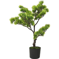 vidaXL Artificial Pinus Bonsai with Pot 60 cm Green