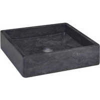 vidaXL Sink Black 40x40x10 cm Marble