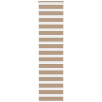 vidaXL Zebra Blind Sand Brown 60x230 cm Fabric Width 55.9 cm Polyester