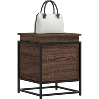 vidaXL Storage Box with Lid Brown Oak 40x40x51.5 cm Engineered Wood