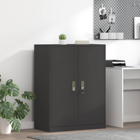 vidaXL Storage Cabinet Black 80 x 40 x 105 cm Steel
