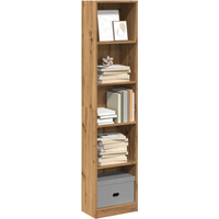 vidaXL Bookcase Artisian Oak 40x24x176 cm Engineered Wood
