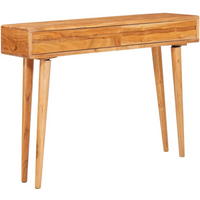 vidaXL Console Table Brown 110 x 30 x 80 cm Solid Acacia Wood