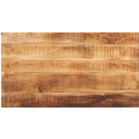 vidaXL Table Top 100x60x1.5 cm Rectangular Solid Wood Rough Mango