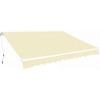 vidaXL Folding Awning Manual Operated 600 cm Cream