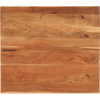 vidaXL Table Top 90x80x2.5 cm Rectangular Solid Wood Acacia