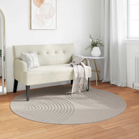 Area Rugs Round GALATI Cream ร Polyester