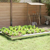 vidaXL Snail Fence Silver 100 x 3.5 x 25 cm Stainless Steel