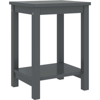 vidaXL Bedside Cabinet Dark Grey 35x30x47 cm Solid Pinewood