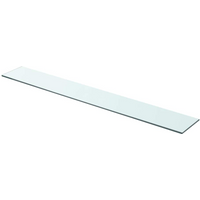 vidaXL Shelf Panel Glass Clear 90x12 cm