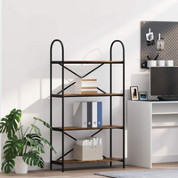 vidaXL Bookshelf Smoked Oak 80 x 30 x 146 cm Engineered wood