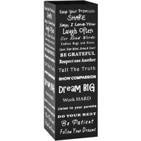 vidaXL Umbrella Stand Text Steel Black