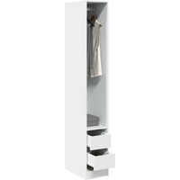 vidaXL Wardrobe White 30x50x200 cm Engineered Wood