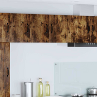 vidaXL Kitchen Cabinet Kalmar 2 pcs Smoked Oak 30 x 31 x 40 cm