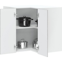 vidaXL Kitchen Wall Corner Cabinet Kalmar Grey Sonoma Engineered Wood