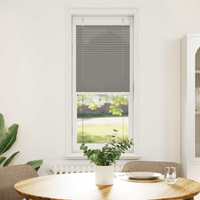 vidaXL Pleated Blind Anthracite 40x100 cm Fabric Width 39.4 cm Polyester
