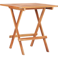 vidaXL Folding Bistro Table 60x60x65 cm Solid Teak Wood